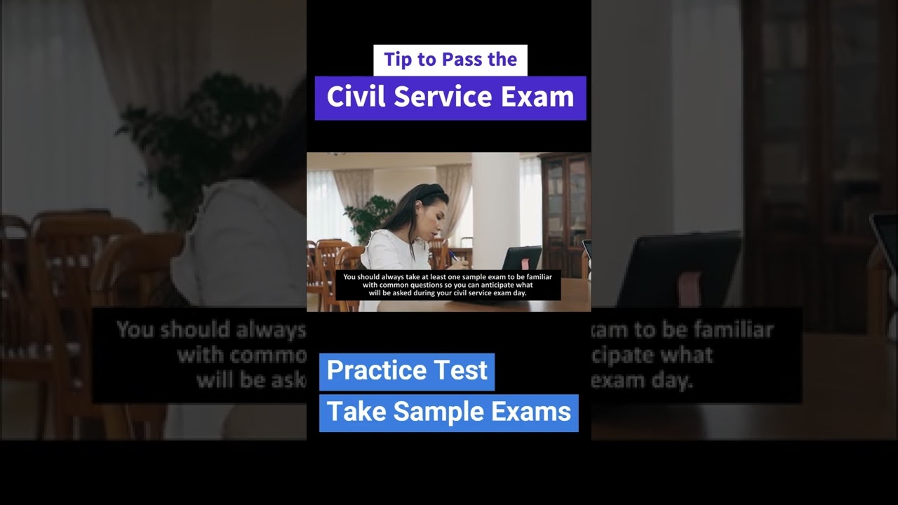 Tip to Pass the Civil Service Exam | Practice Test, Take Sample Exams