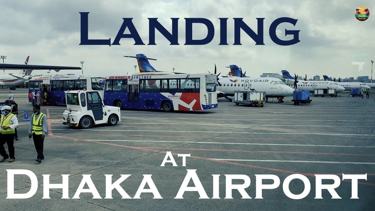 Beautiful Landing At Dhaka Airport | 4K | US- Bangla Airlines |