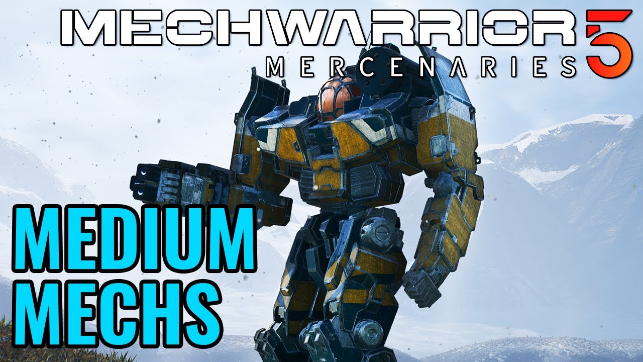 ВСЕ СРЕДНИЕ МЕХИ - ПРОВЕРКА В ЛАБОРАТОРИИ МЕХОВ - Mechwarrior 5: Mercenaries MW5 Beta