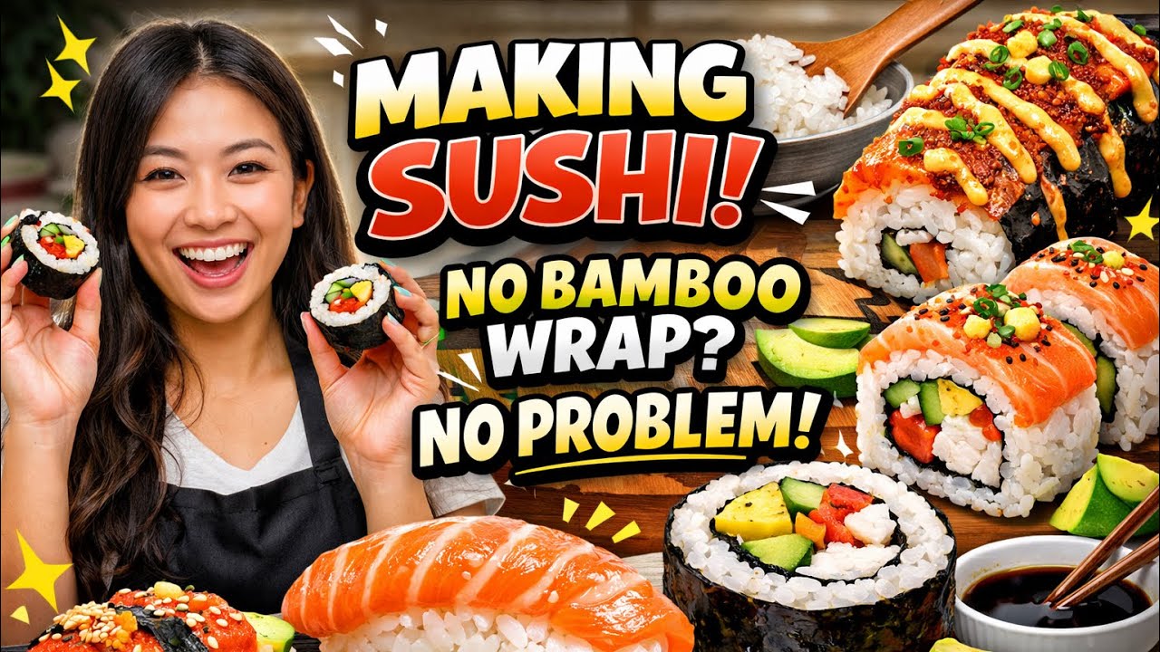 Simple homemade sushi anybody can do. 