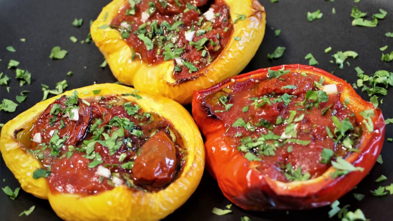 Roasted Peppers with Anchovies (Lockdown Cooking)