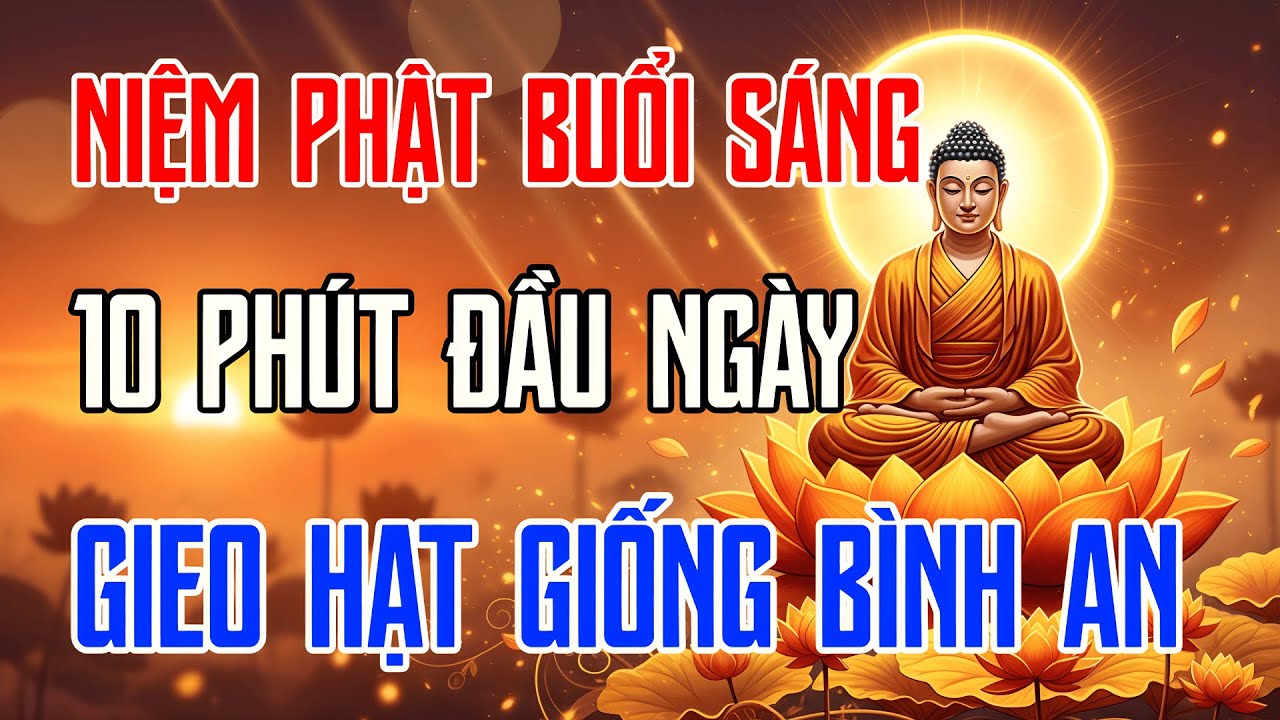 Niệm Phật Buổi Sáng Gieo Hạt Giống Bình An Vào 10 Phút Đầu Ngày | Lời Phật Dạy | Phúc Tâm An.