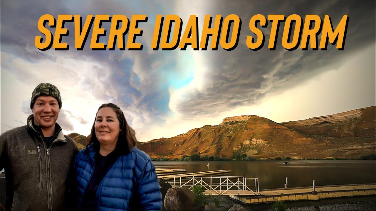 We get caught in a SEVERE hail Storm at this IDAHO camping Spot!!