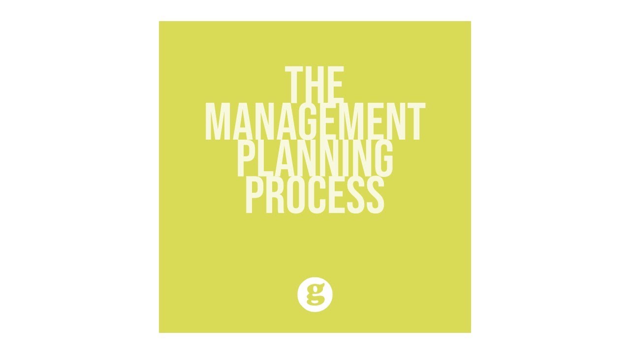 The Management Planning Process
