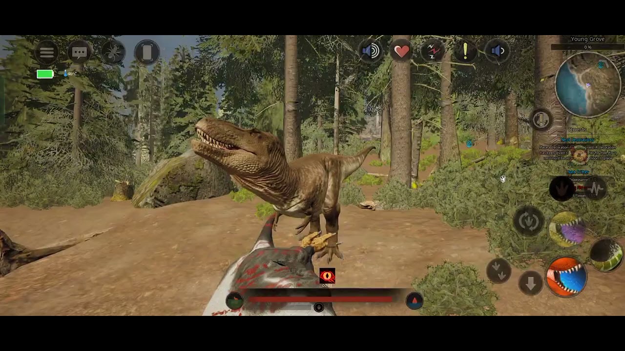 Rexy hunt Duck and vs another Rex (Official Server)