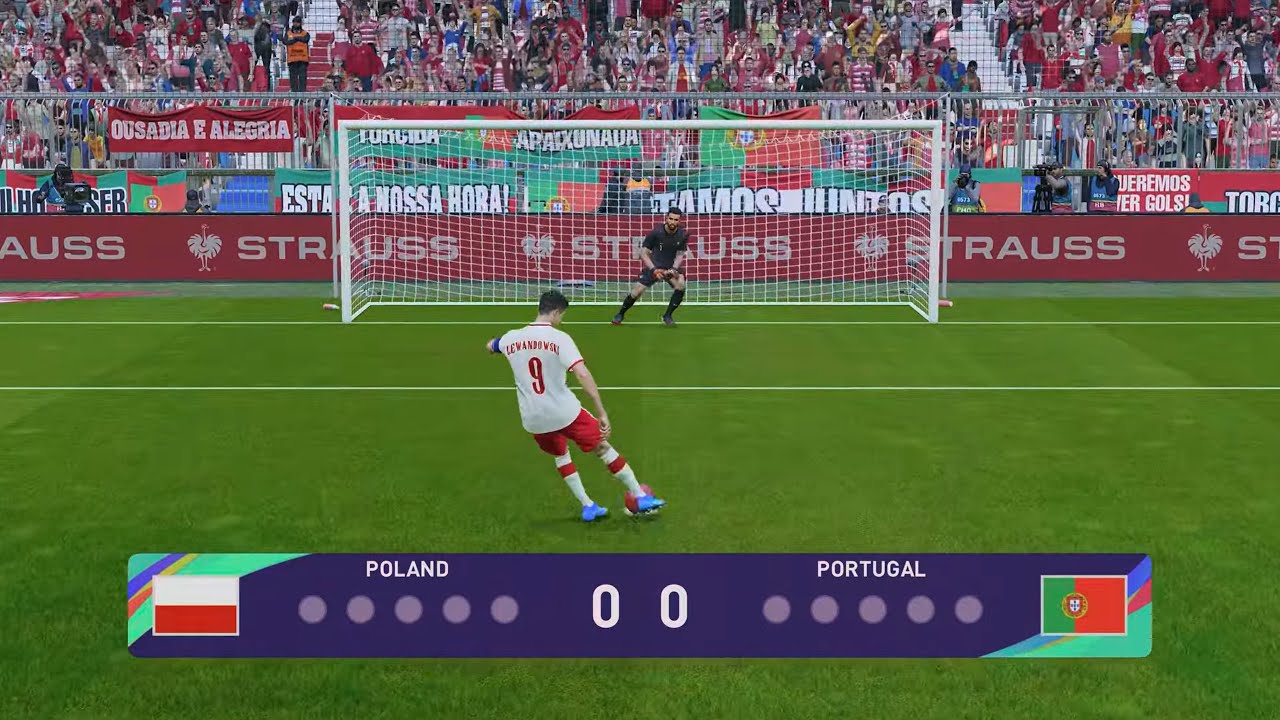 Poland vs Portugal | Lewandowski vs Cristiano Ronaldo | PES 2021 Penalty Shootout (PS5 4K)