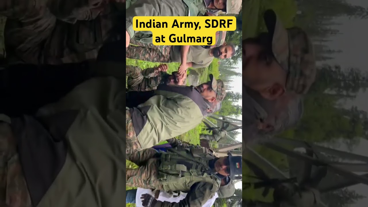 Indian Army, #SDRF Lead Coordinated Rescue Operation After Gulmarg Gondola Malfunction #indianarmy