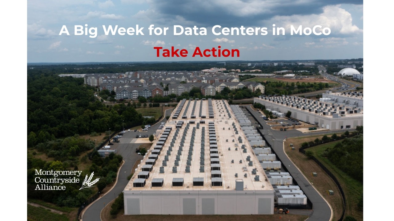 A Big Week for Data Centers in MoCo - Why We Urge a Moratorium