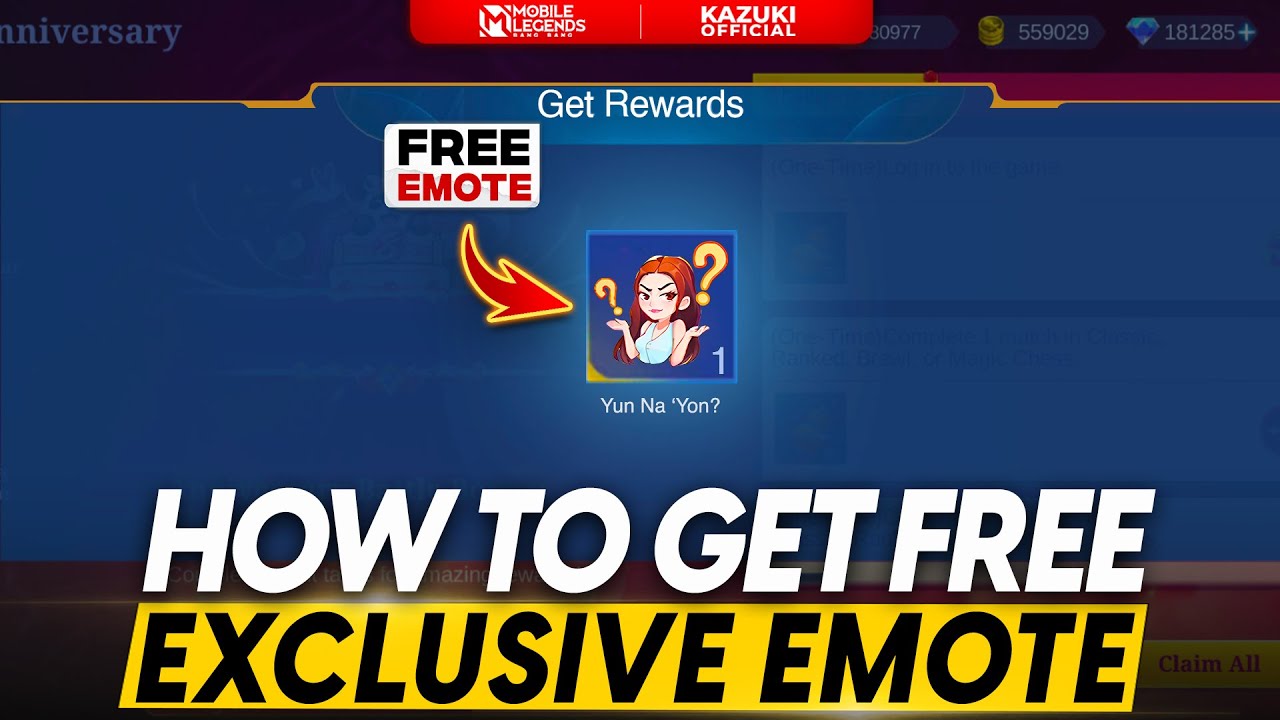 HOW TO GET YUN NA 'YON EXCLUSIVE EMOTE FOR FREE&nbsp;USING&nbsp;VPN