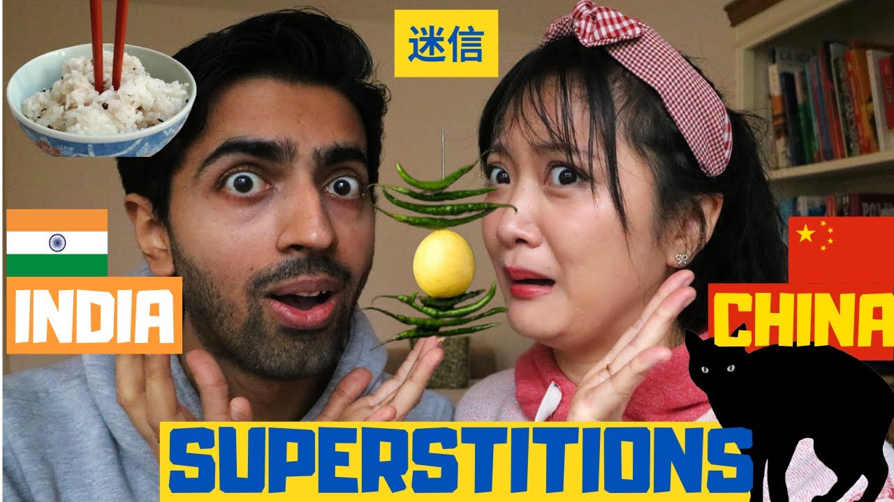 India vs China: Top 10 Superstitions 👹Similarities and Differences by ChIndian Couple 🇨🇳🇮🇳