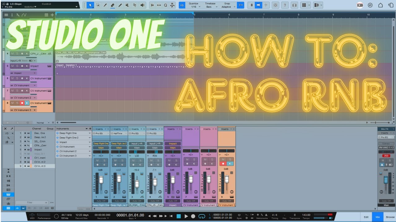 Studio One Guide: Creating Afro RnB Vibes