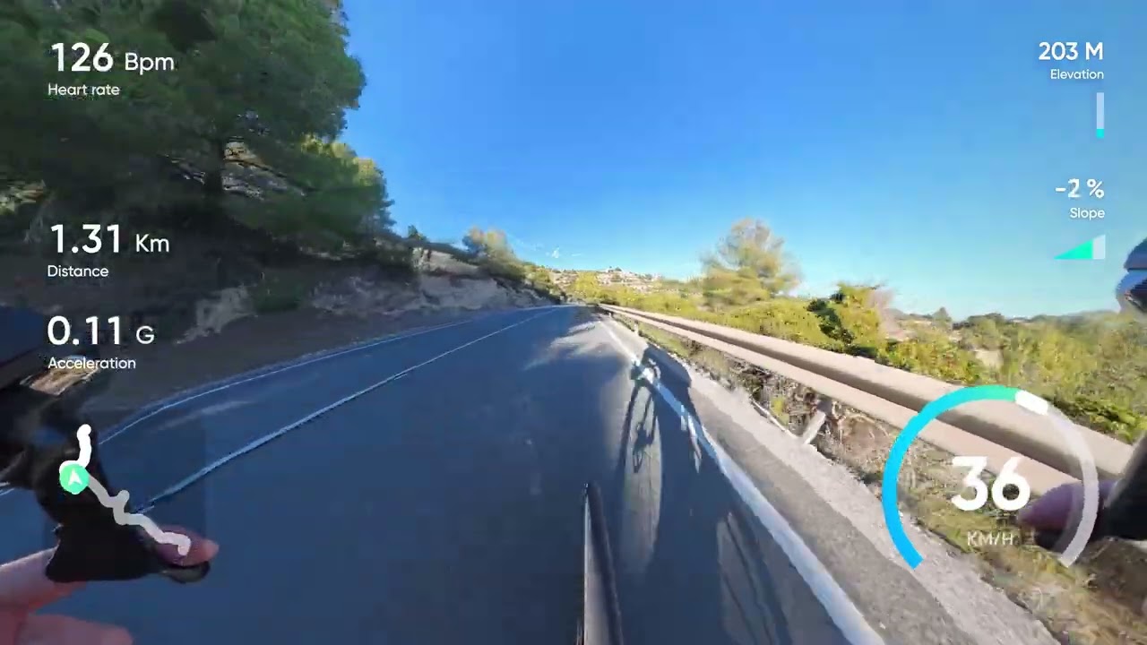 Descending CV745 from Fustera towards Calpe