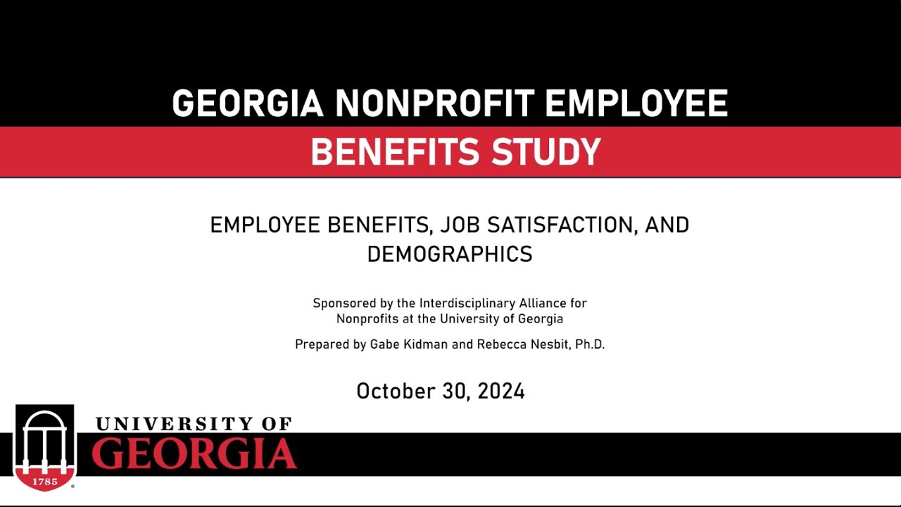 Nonprofit Alliance at UGA - Nonprofit Employee Benefits