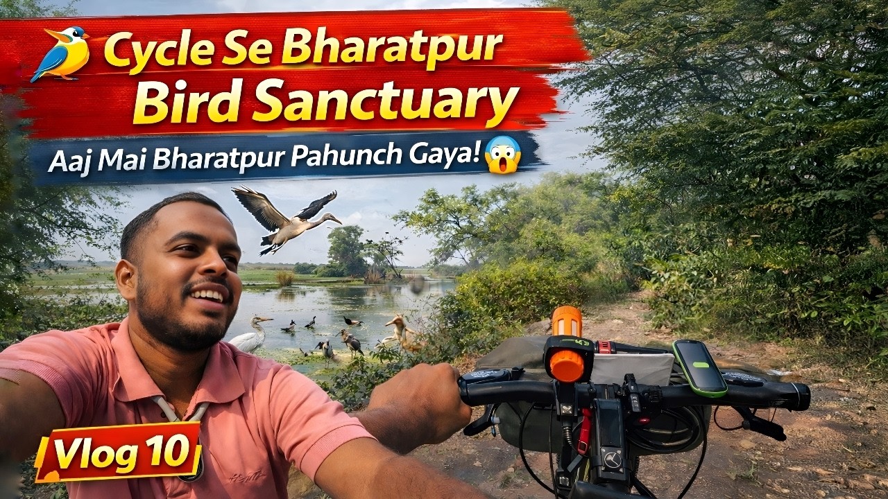 Cycle Se Bharatpur Bird Sanctuary & Keoladeo National Park | Best Birding Experience | Vlog 10