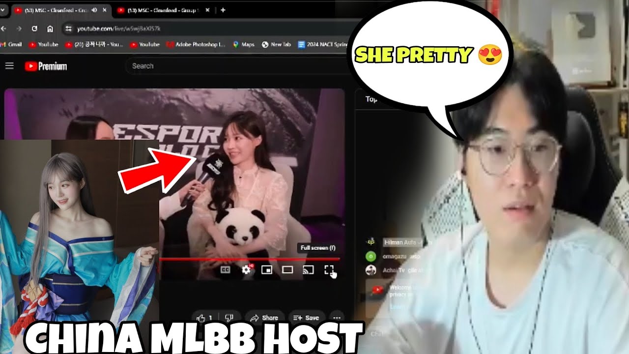 HOON SIMPING ON CHINA MLBB HOST/MICHELLE..🤣 CHINA NUMBER 1