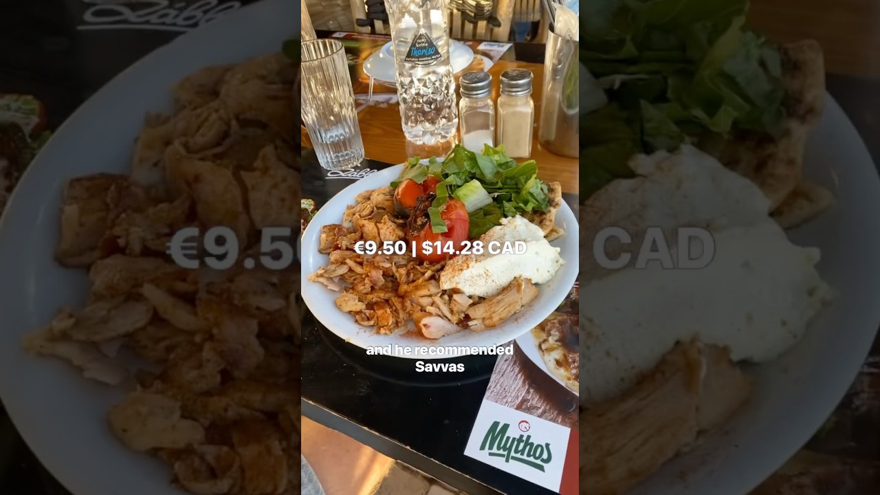 Everything I ate 24 HOURS in Athens 🇬🇷🍦🥙 #food #greece