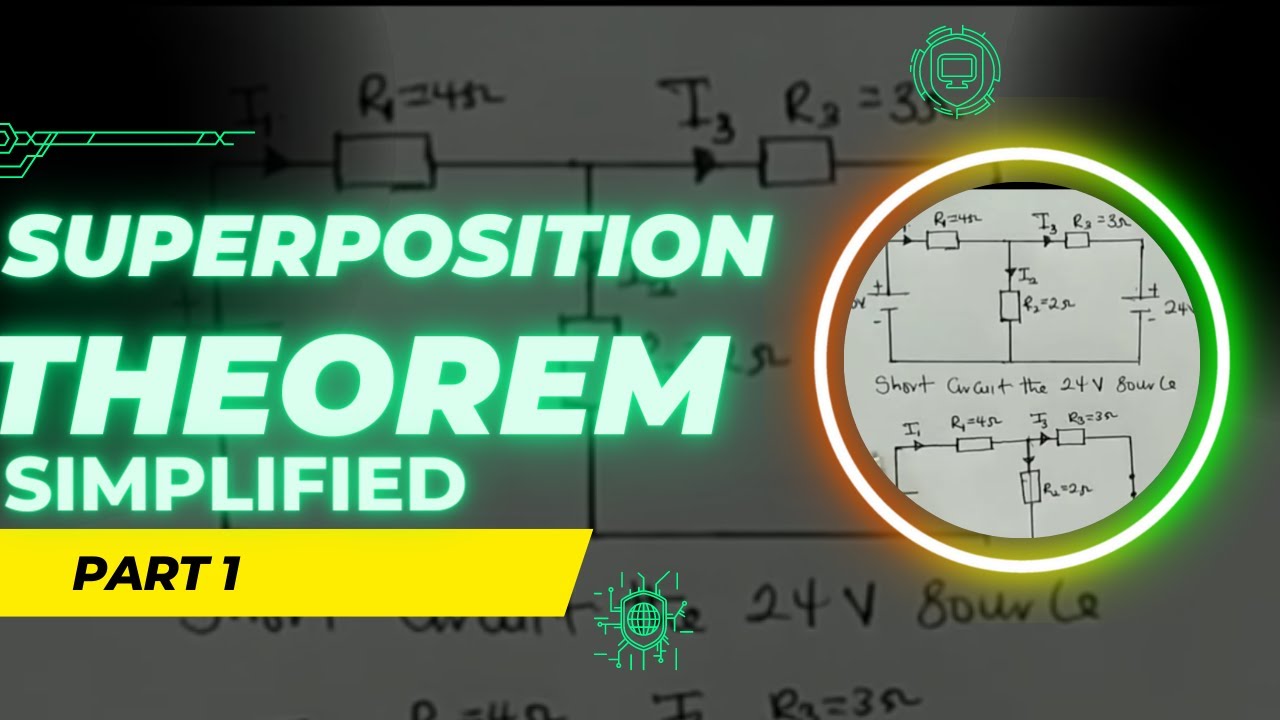 How to find branch currents using superposition theorem |EEC|. Part 1