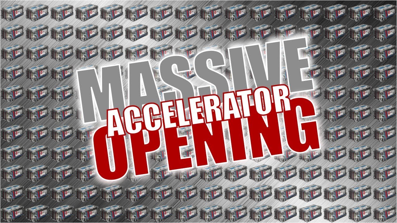 MASSIVE 50+ ACCELERATOR CRATE OPENING + TRADE-UP