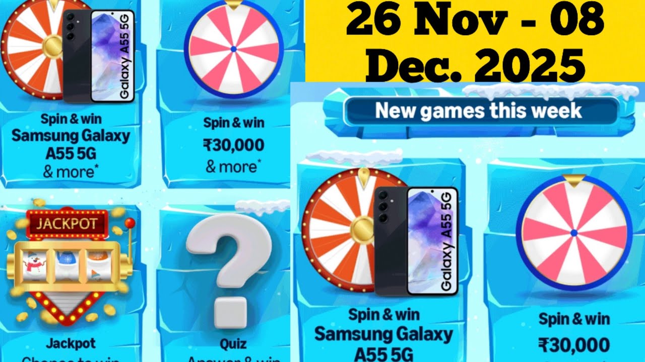 Amazon Samsung Galaxy A55 5G Quiz Amazon Funzone Trivia Quiz Answer Today Amazon Daily Quiz KBC Quiz