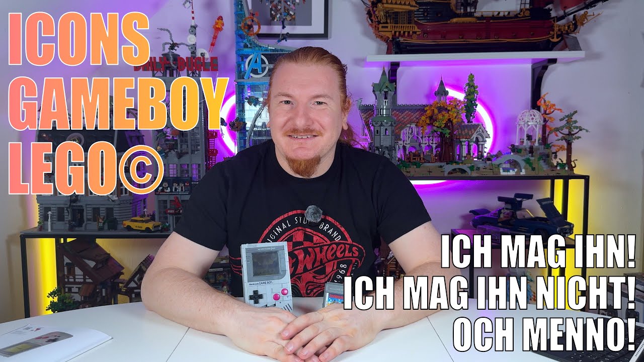 Ich mag ihn! Ich mag ihn nicht! Och menno! LEGO© Icons GameBoy 421 Teile mit wechselbaren Display!