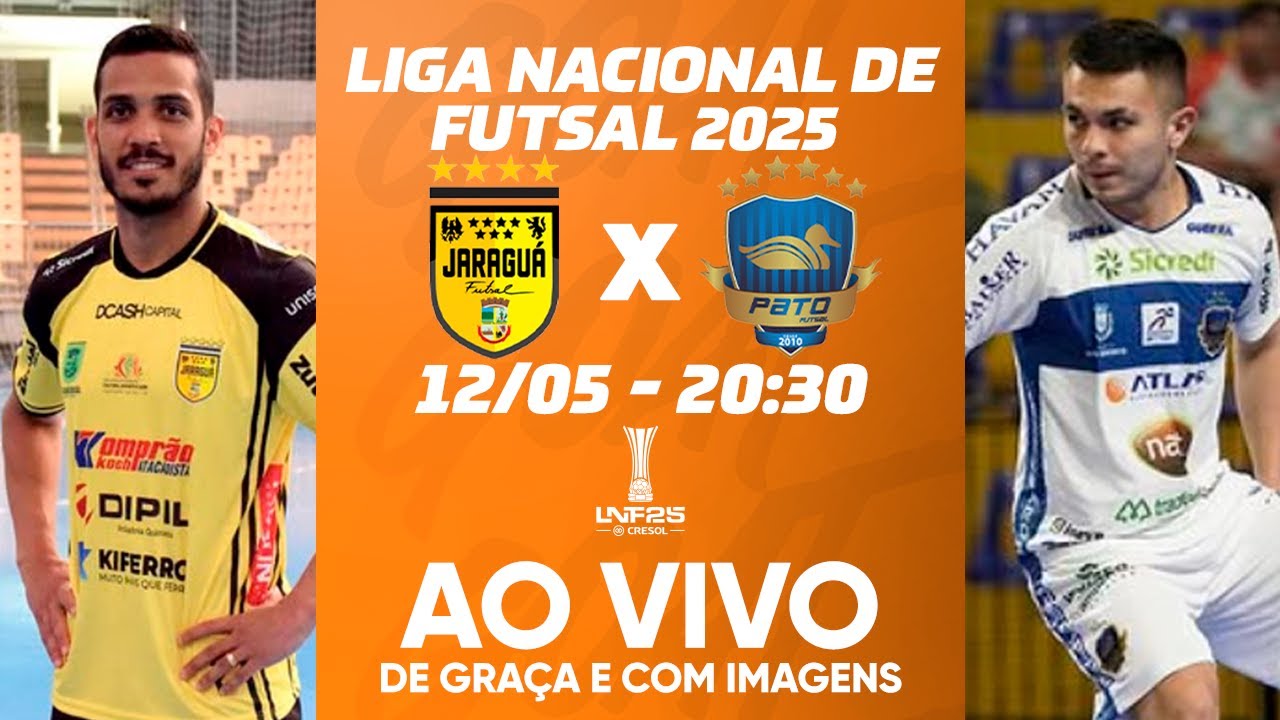JARAGUÁ X PATO | LIGA NACIONAL DE FUTSAL - LNF 2025 | AO VIVO E COM IMAGENS