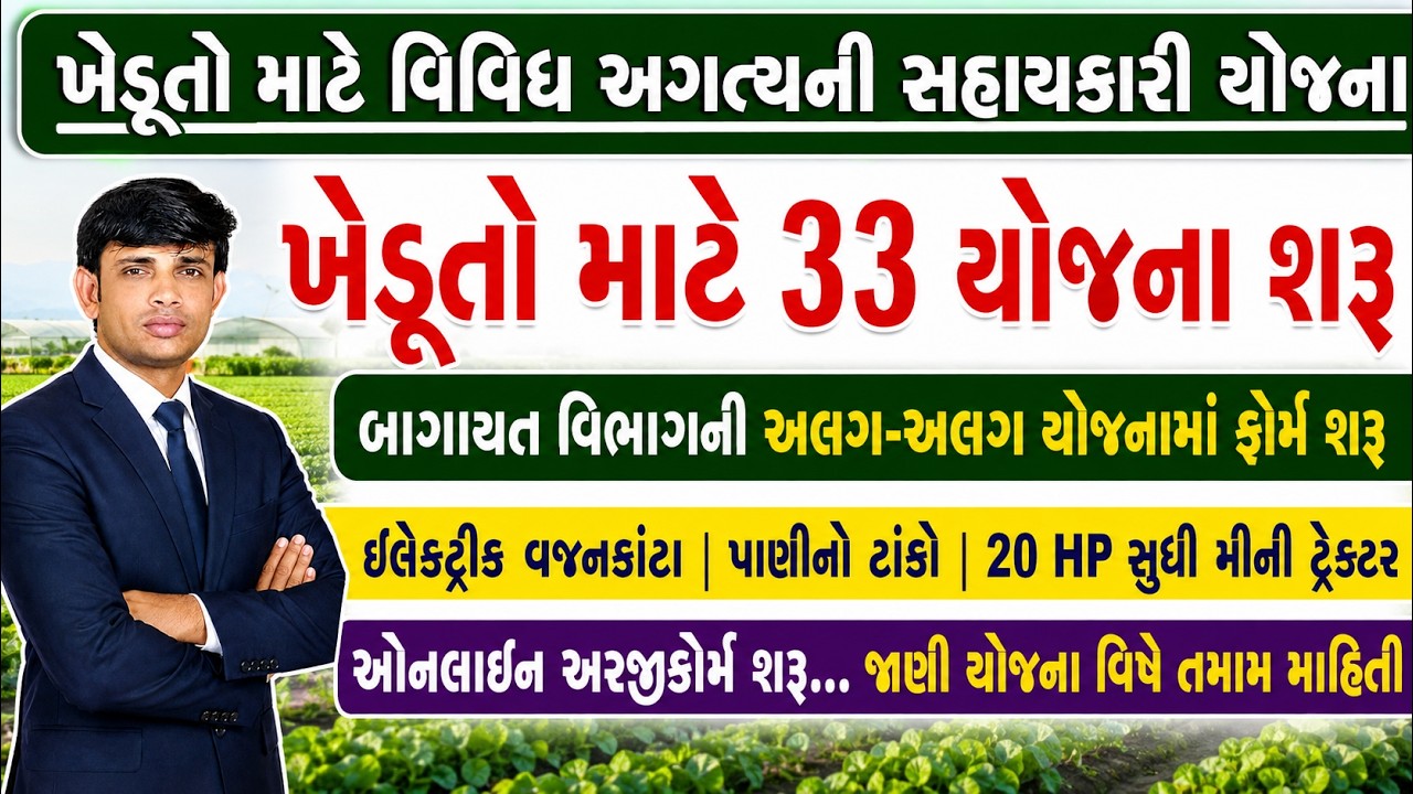 Bagayati Yojana 2026 | Horticulture Subsidy Yojana Gujarat 2026 | Ikhedut Yojana 2026