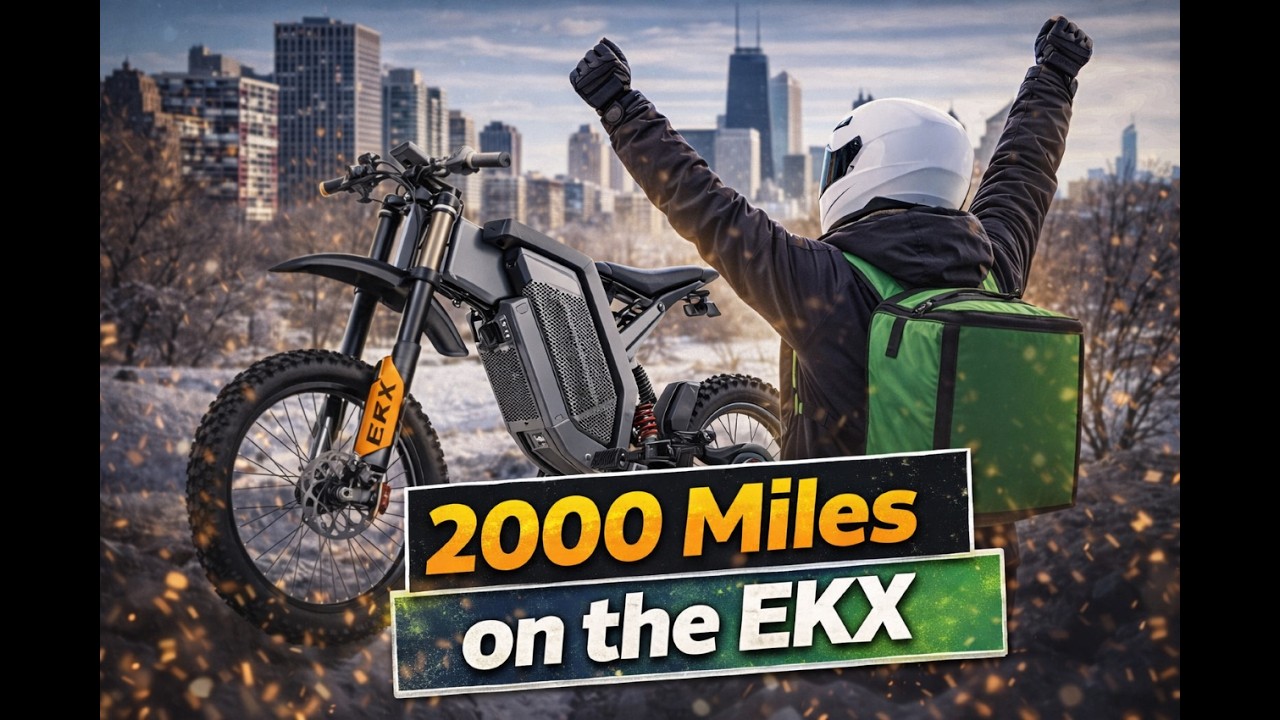 Отмечаем 2 тысячи миль на моем электронном велосипеде EKX 21 Max!