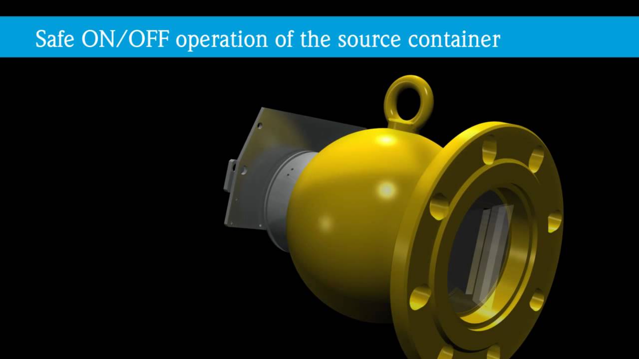 Radiometric measurement - Gamma Animation: Function of the source container FQG