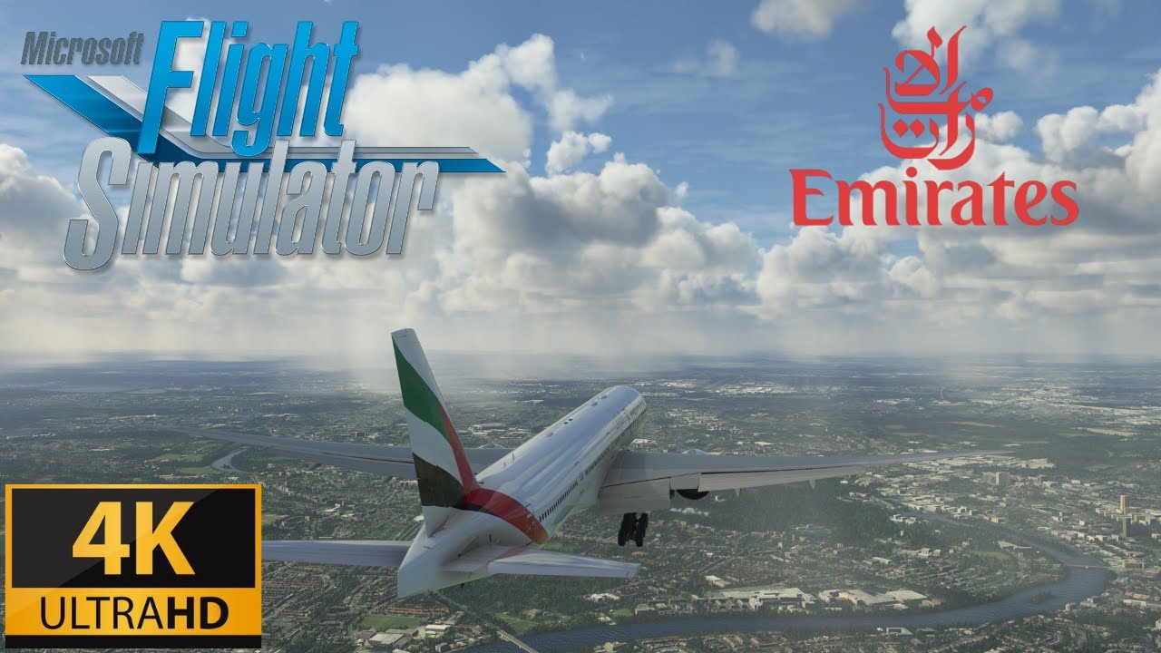Landing Heathrow Airport | Heavy Gusty Crosswind | Emirates - 777-300ER | MSFS 2020 - ULTRA Gameplay