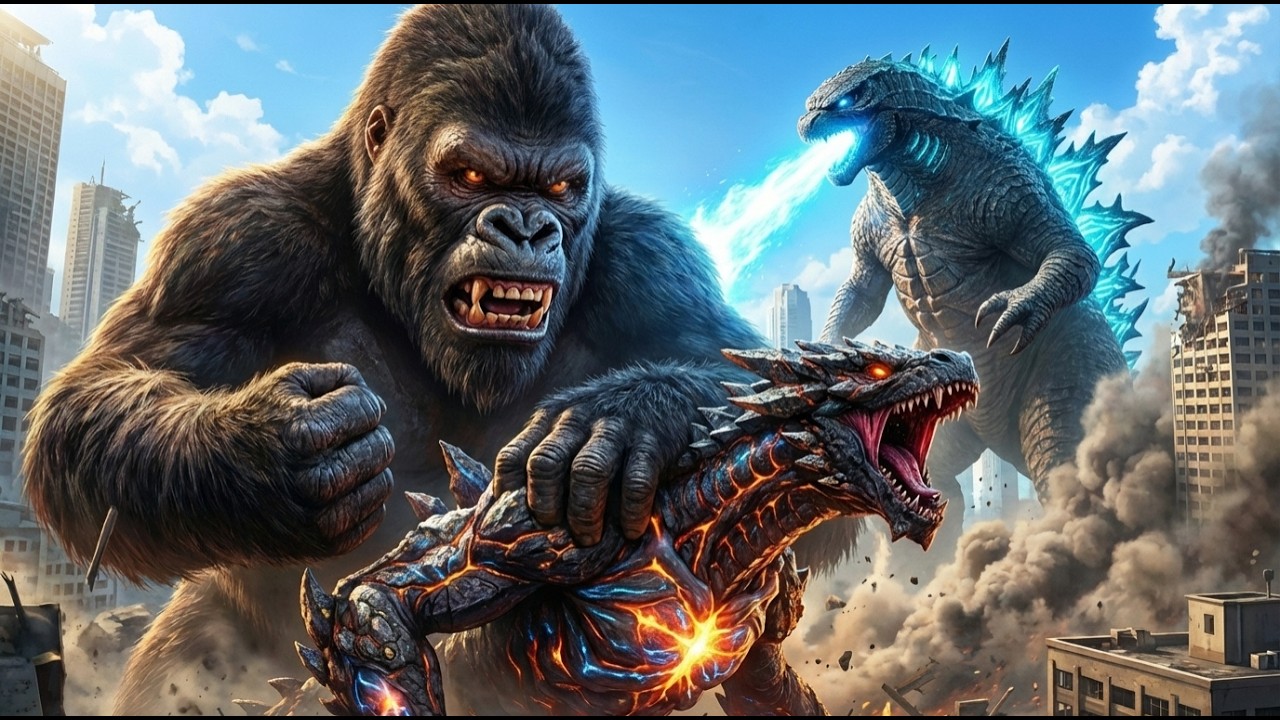 King Kong & Godzilla vs The Meteor Fire Dragon