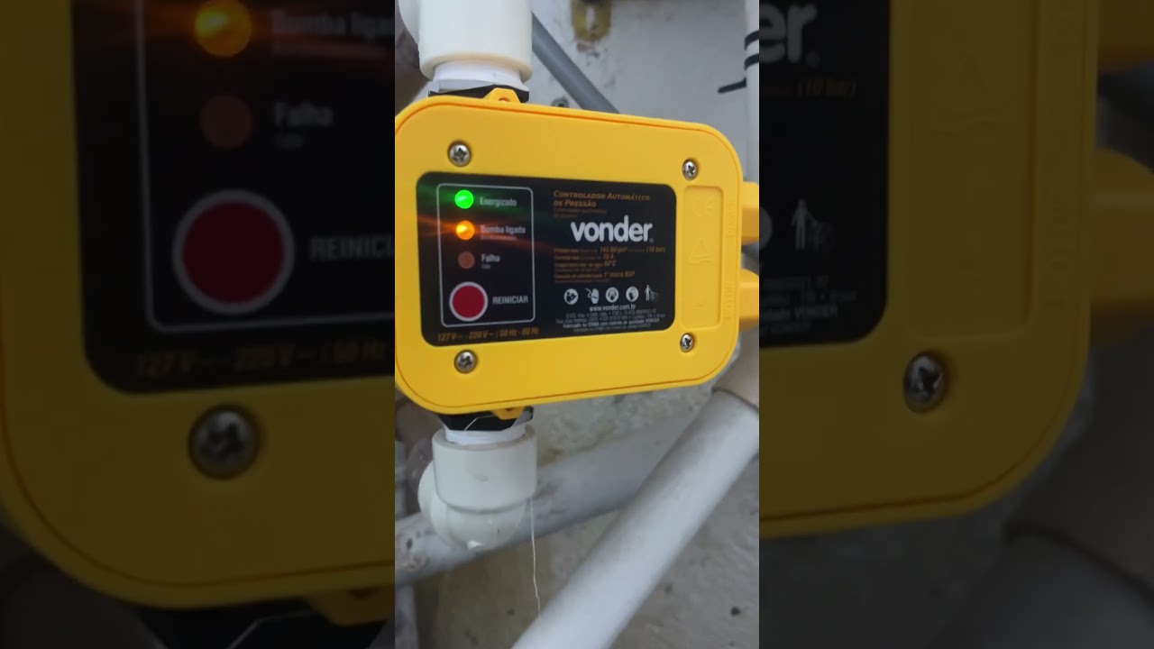 CONTROLADOR DE PRESS&Atilde;O AUTOM&Aacute;TICO LIGADO NO  PRESSURIZADOR
