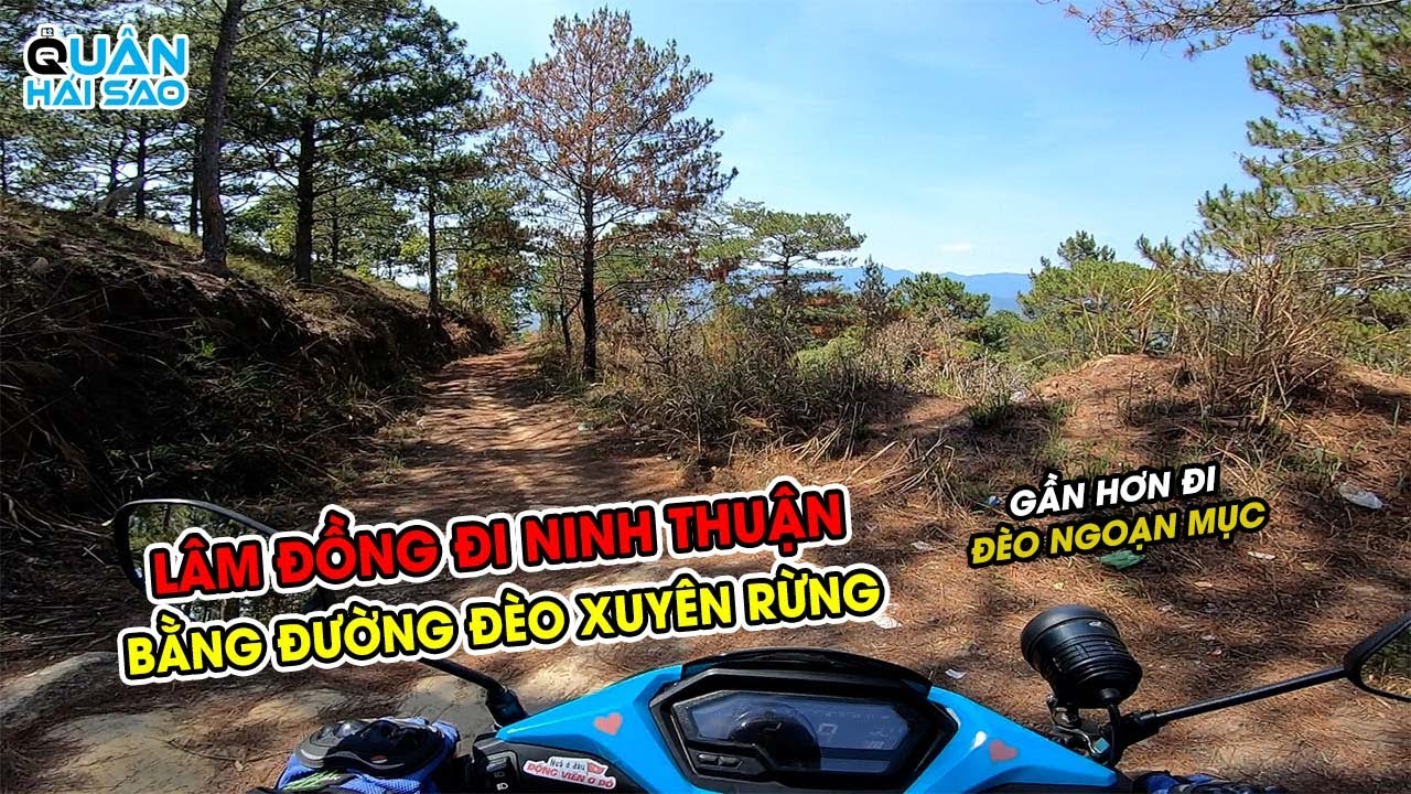 LÂM ĐỒNG Đổ Đèo Về NINH THUẬN Bằng Đường Xuyên Rừng: GẦN HƠN ĐÈO NGOẠN MỤC | Quân Hái Sao