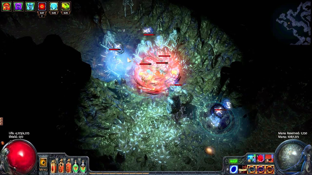 (1.3.1) Path of Exile - Three Dragons, Three Heralds Underground River map