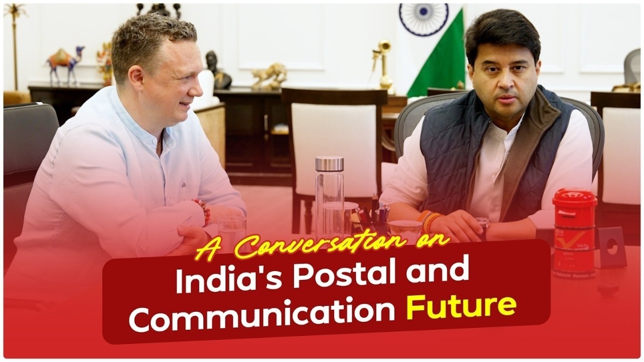 Надежные сети и глобальное видение Индии | @JyotiradityaScindia | @IndoGeniusYT | India Post