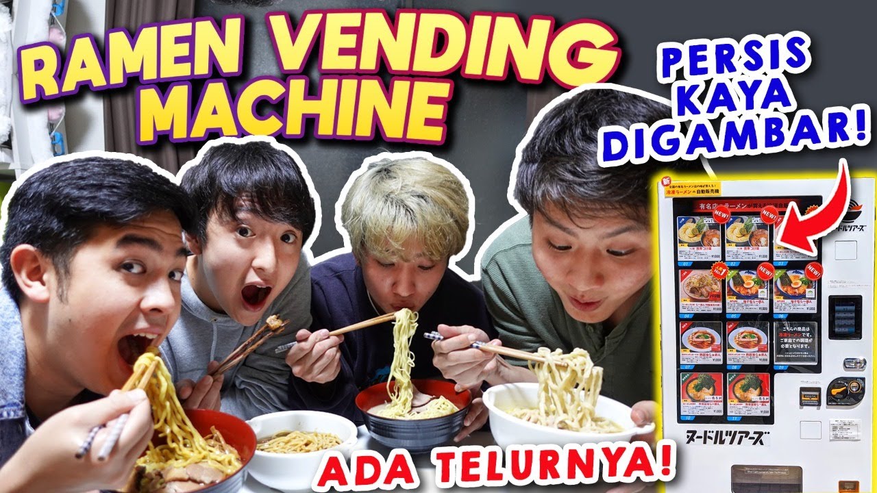 BORONG INSTANT RAMEN DI VENDING MACHINE!! 1 NYA 125.000, GIMANA RASANYA!?