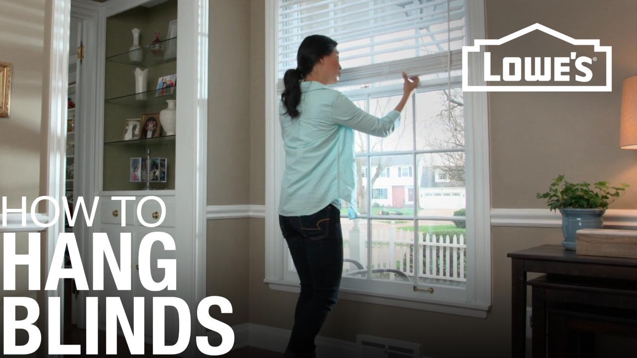 How to Hang Blinds