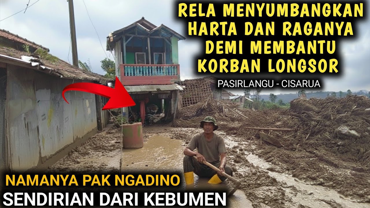 AMAZING‼️SEORANG DIRI DARI KEBUMEN YANG MENJADI RELAWAN LONGSOR PASIRLANGU CISARUA