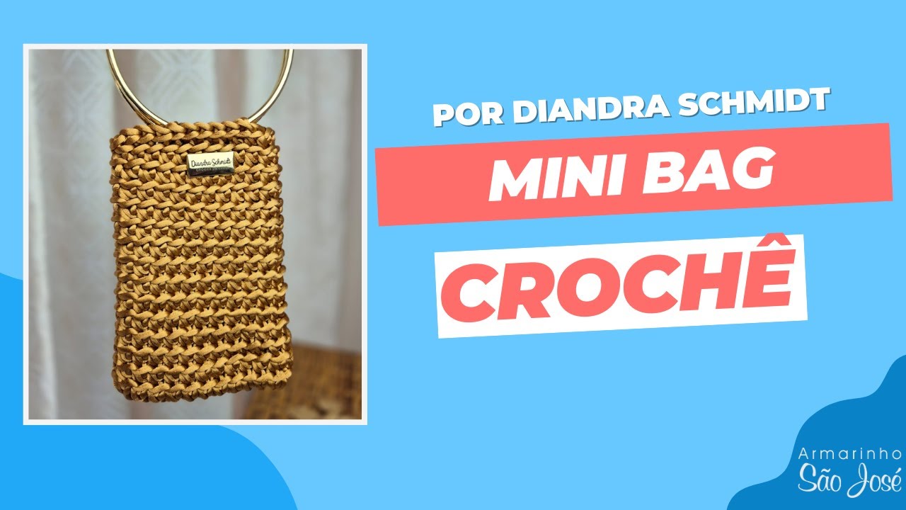 Como Fazer Mini Bag Seda Luxo em Crochê.
