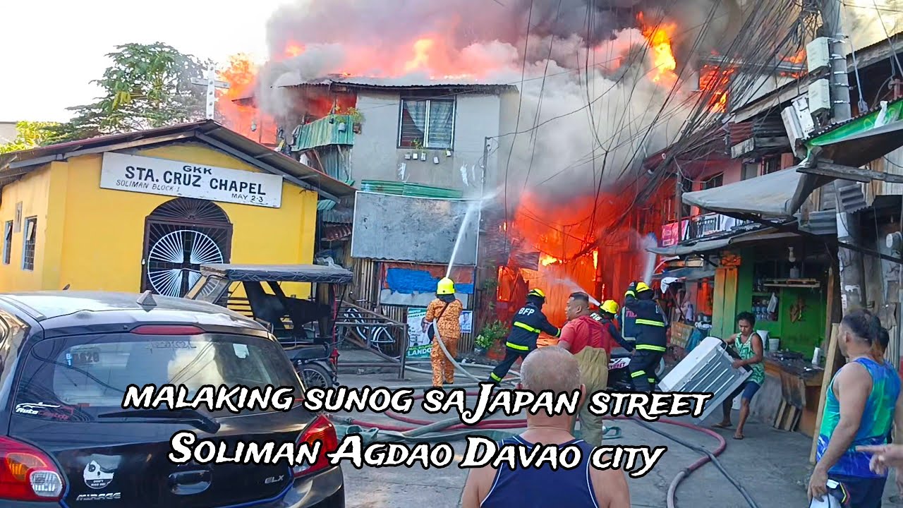 Sunog sa Japan street Soliman Agdao Davao city | 200 ka Bahay Ang nasunog.