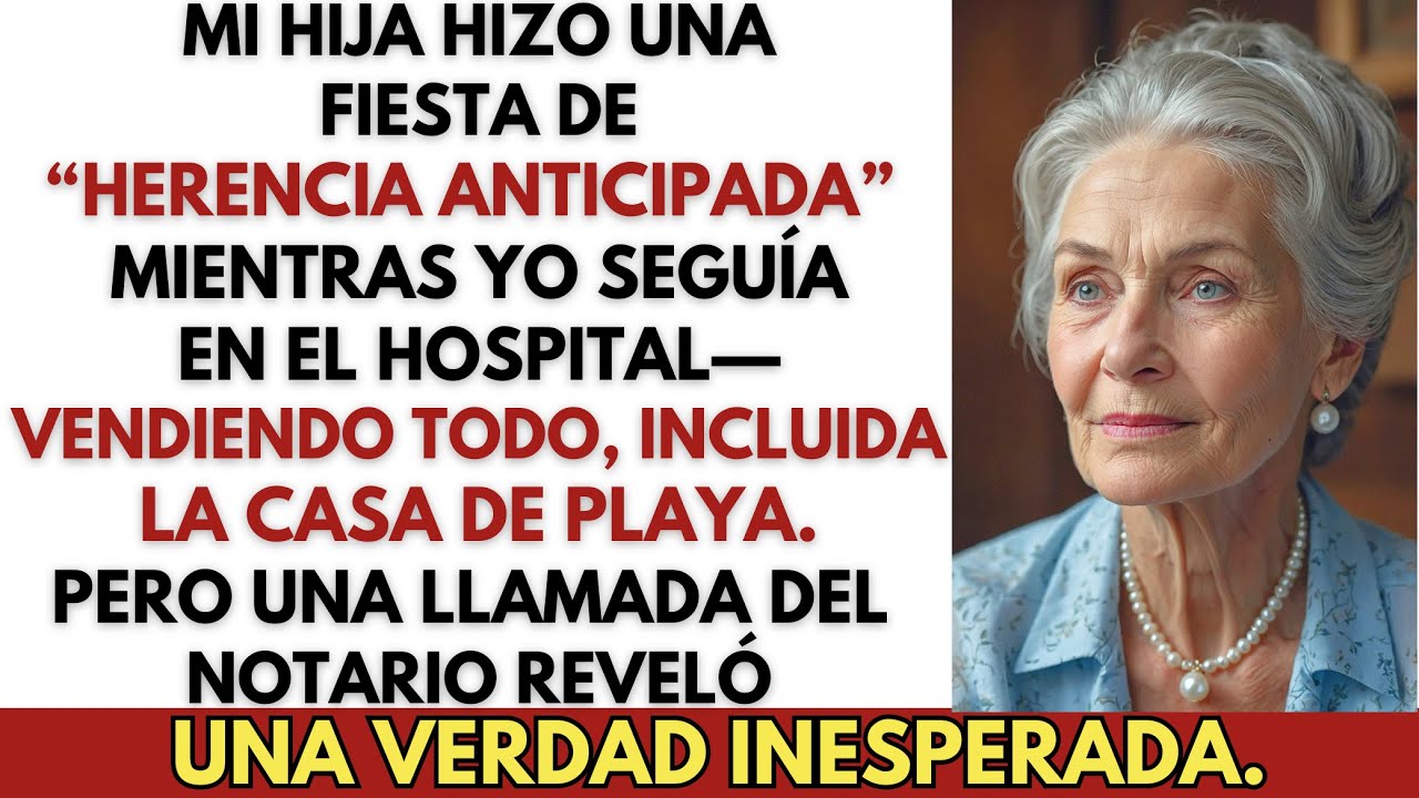 Estando en el hospital, mi hija celebró su “herencia anticipada”. Pero la verdad…