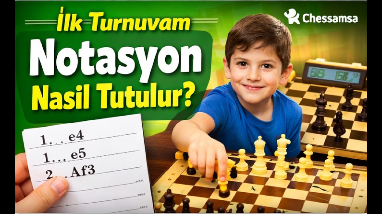 Satran&ccedil;ta Notasyon Nasıl Yazılır? İlk Turnuva İ&ccedil;in Anlatım