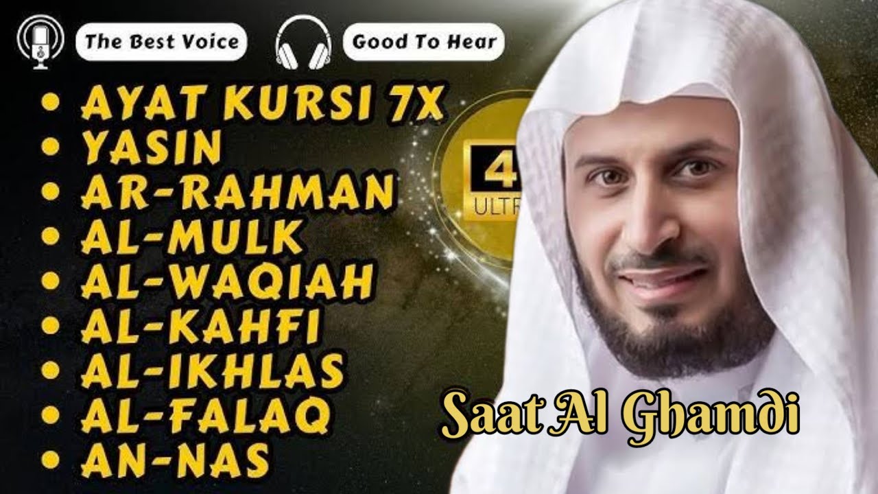 Ayat Kursi 7x,Surah Yasin,Ar Rahman,Al Waqiah,Al Mulk,Al Kahfi,Ikhlas,Falaq,An Nas