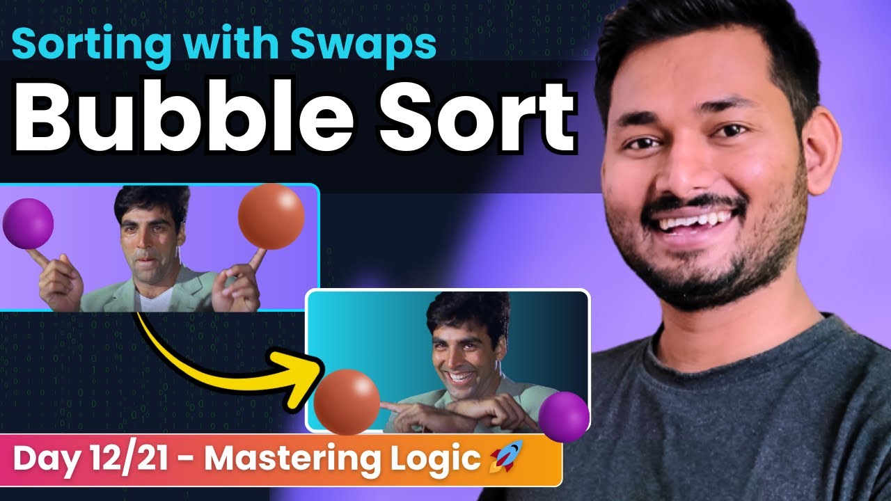 Bubble Sort Explained in the Easiest Way in JavaScript | Day 12/21 of Problem Solving with JS 🚀