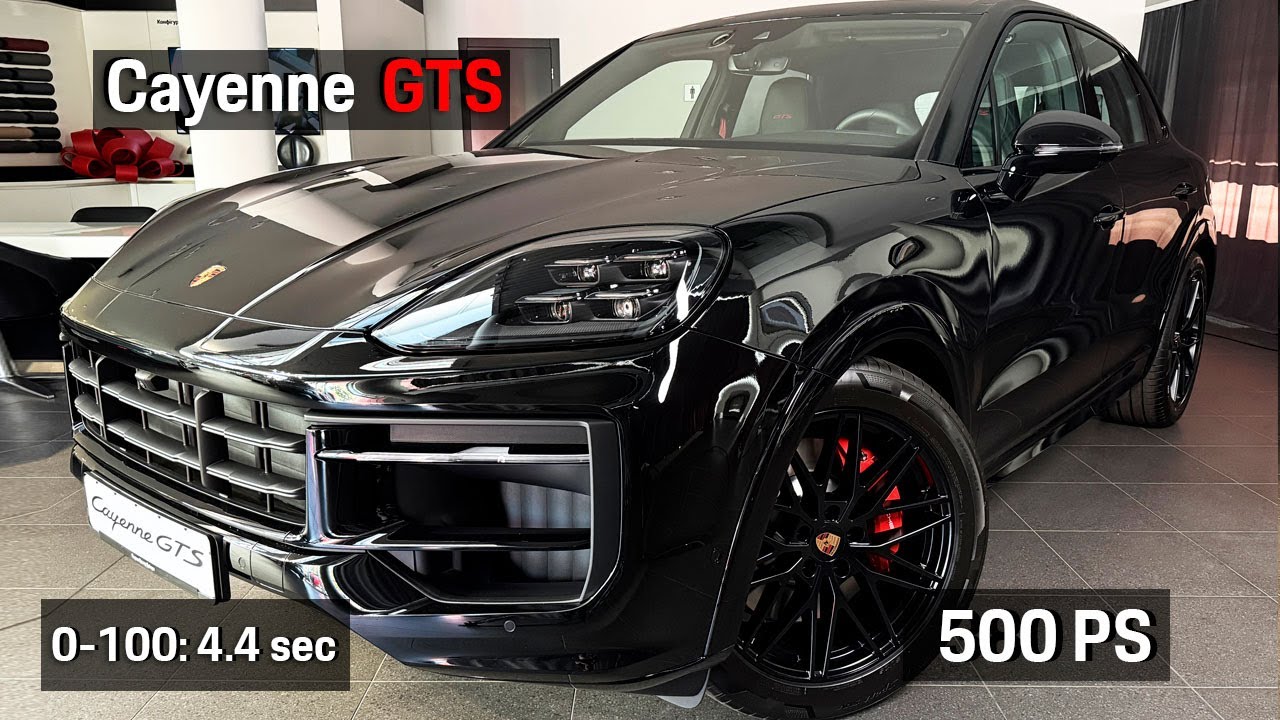 2025 Porsche Cayenne GTS in Chromite Black Metallic | Carmine Red Interior Tour & Specs