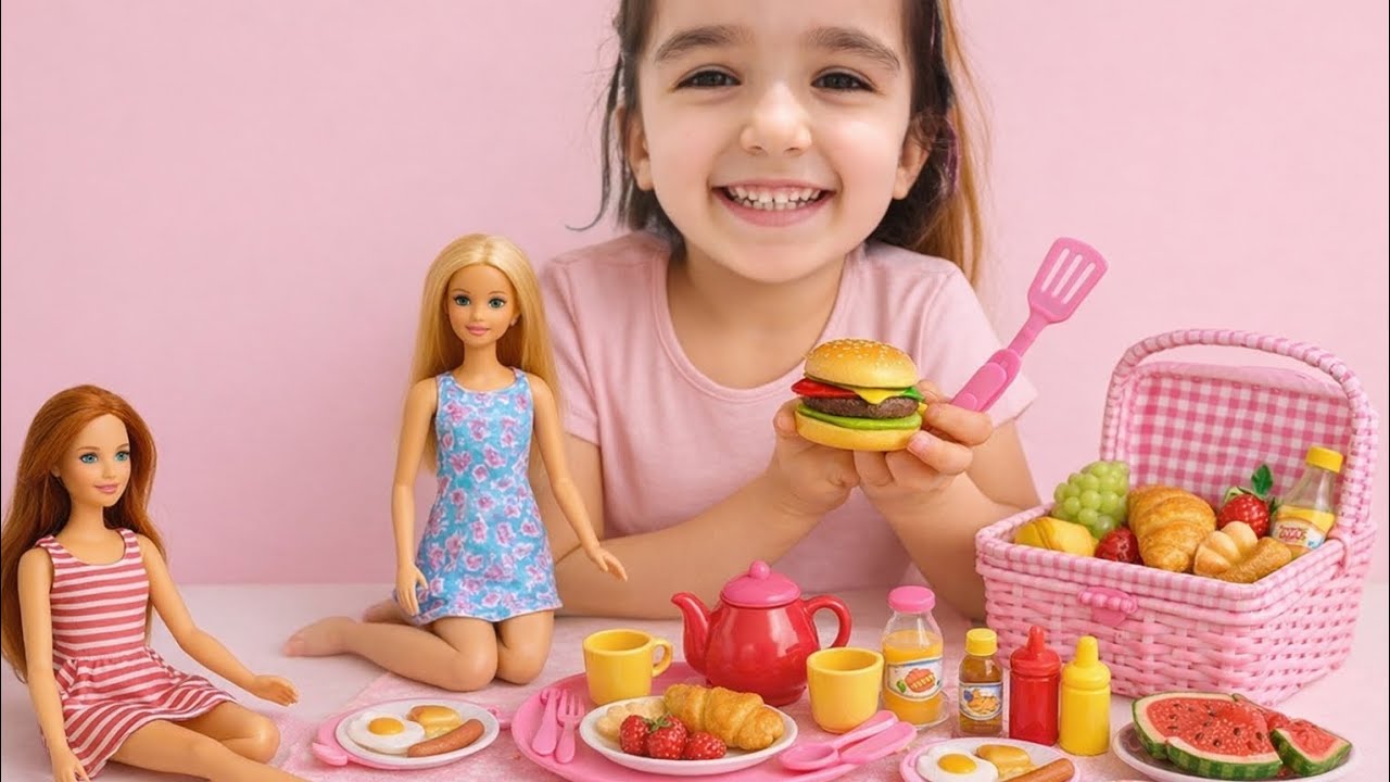 Kız Oyunları! Barbie bebeklerle evcilik oyunu en iyi videolar eğitici çocuk videoları 