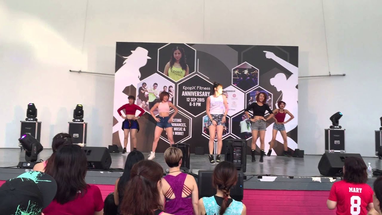 J Platform instructors performing for KpopX Anniversary 2015