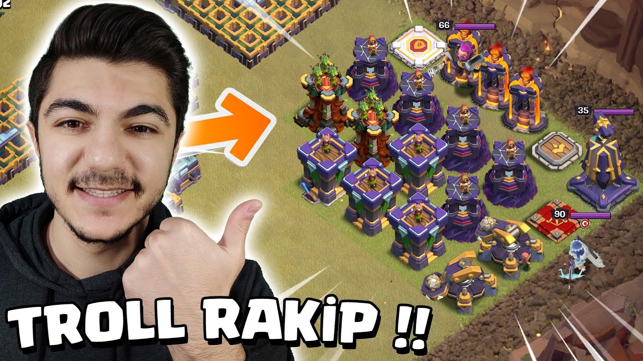 TROLL RAKİP GELDİ !! Klan Savaşı Ligi !! - Clash Of Clans