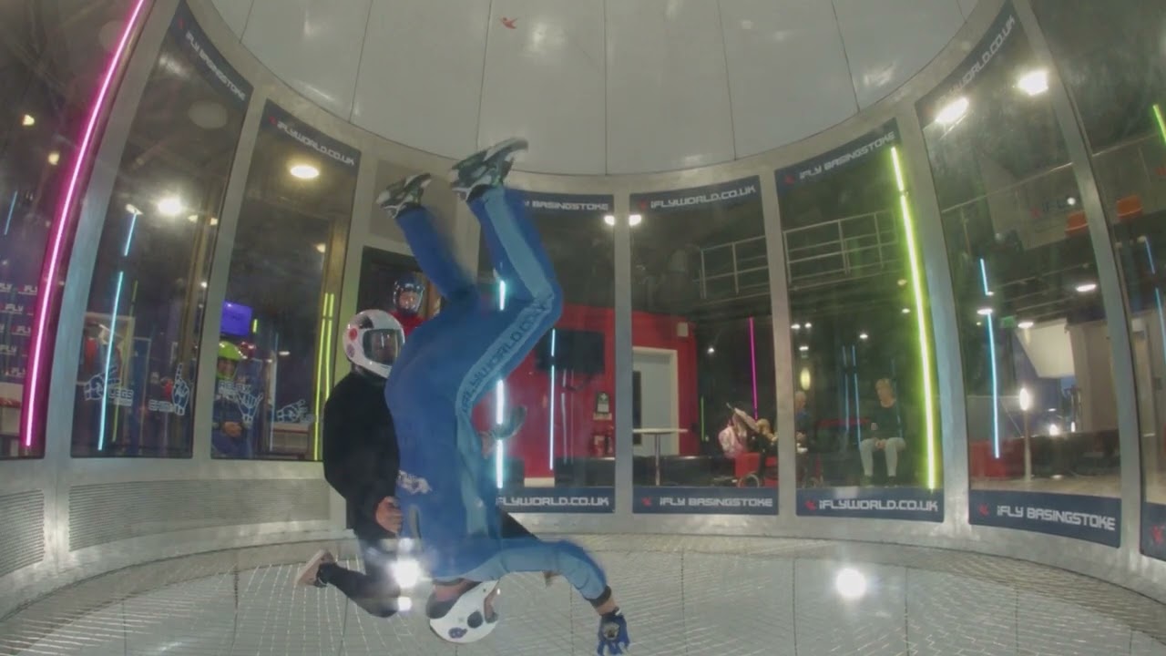 Indoor skydiving -  Session #20 with @Tunnel Ninja! Head Down for first time!