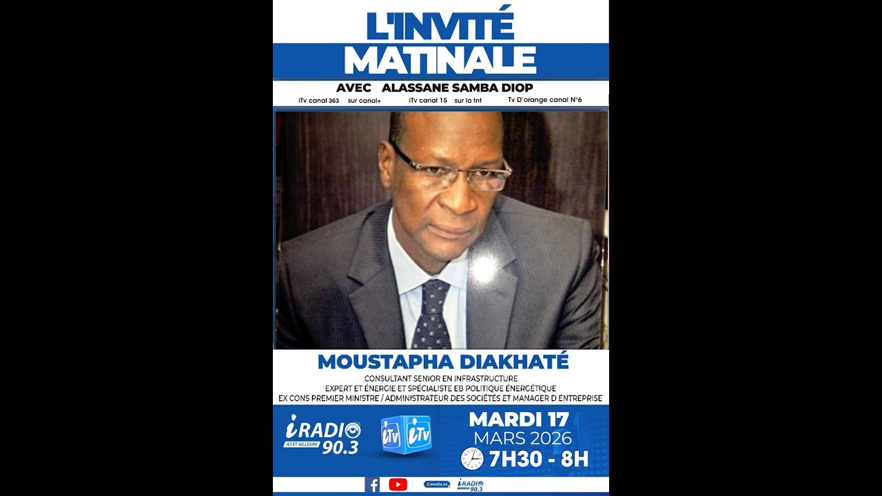 🛑  |DIRECT| INVITE DE LA MATINALE DU 17 MARS 2026 AVEC ALASSANE SAMBA DIOP  ET MOUSTAPHA DIAKHATÉ