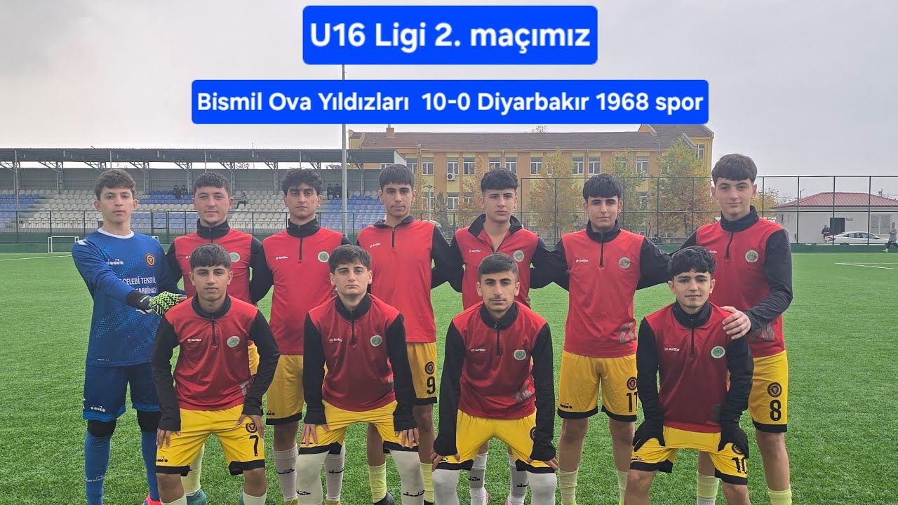U16 ligi 2.maç 2.devre Bismil ova 10-0 Diyarbakır 1968 spor. 2025-2026 sezonu 